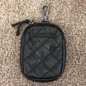 MZ WALLACE leather metro link pouch